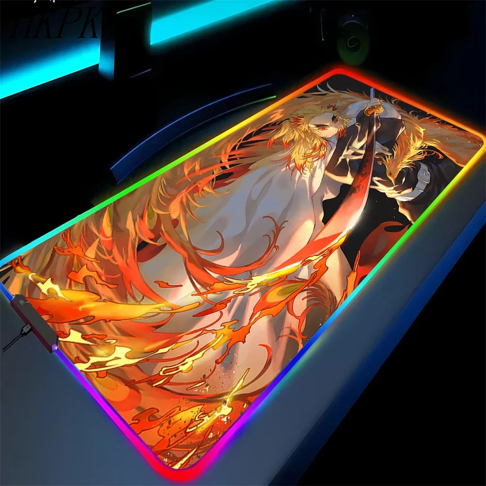 demon slayer glowing mat