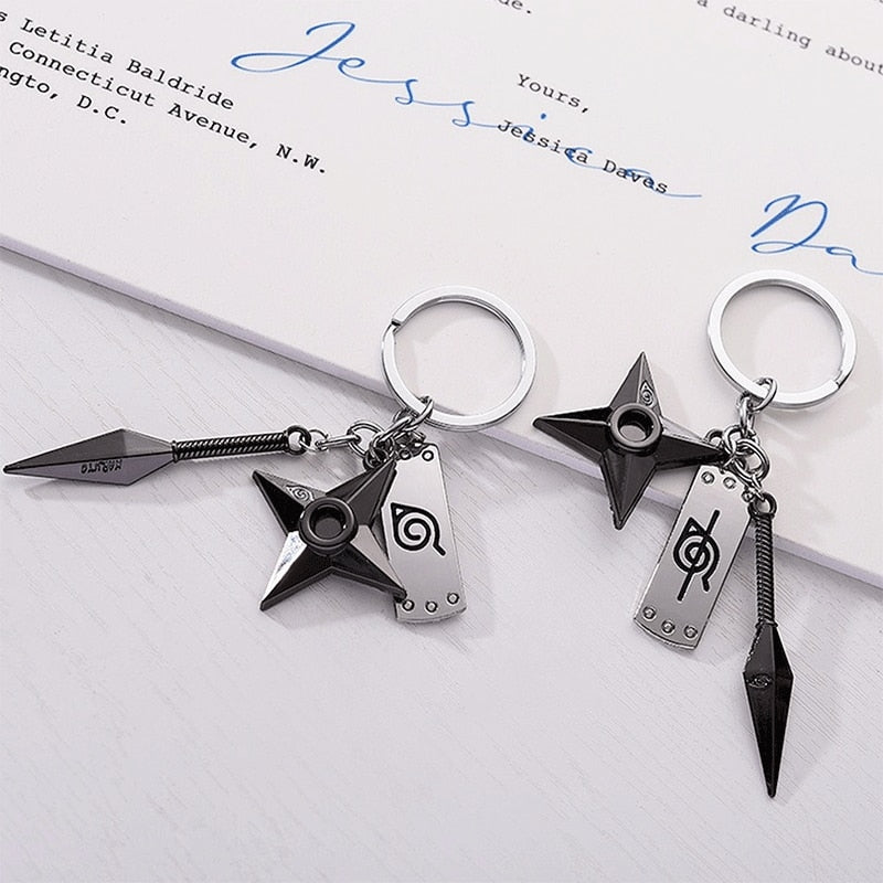 Naruto kunai Keychain Set