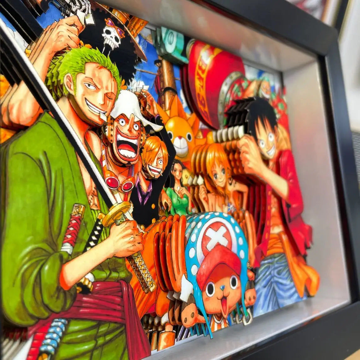 one piece 3D wall art