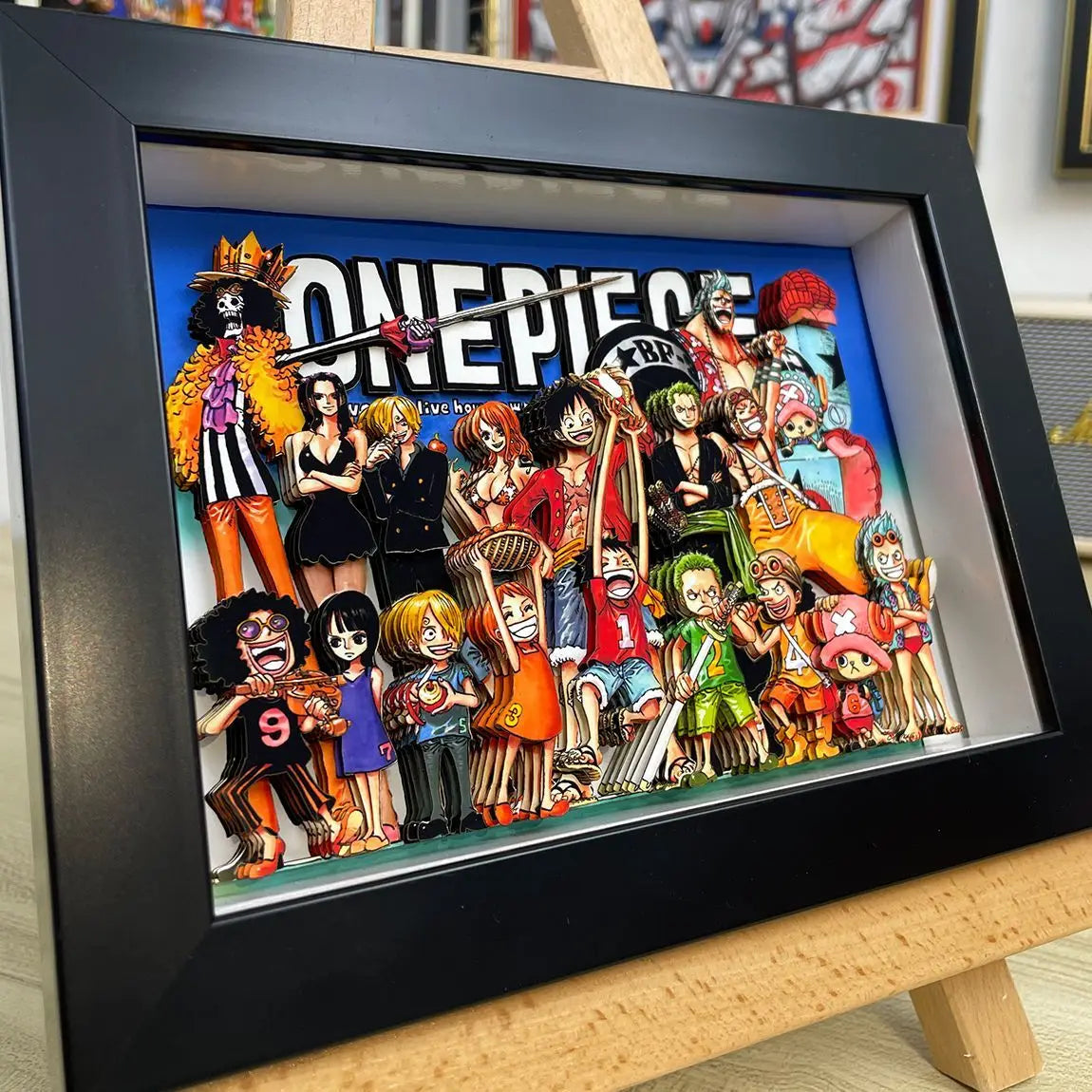 one piece 3D wall art