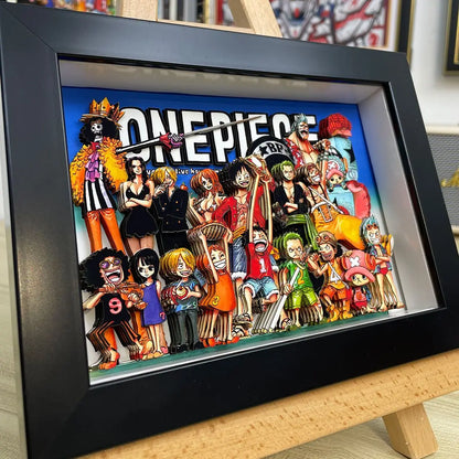 one piece 3D wall art