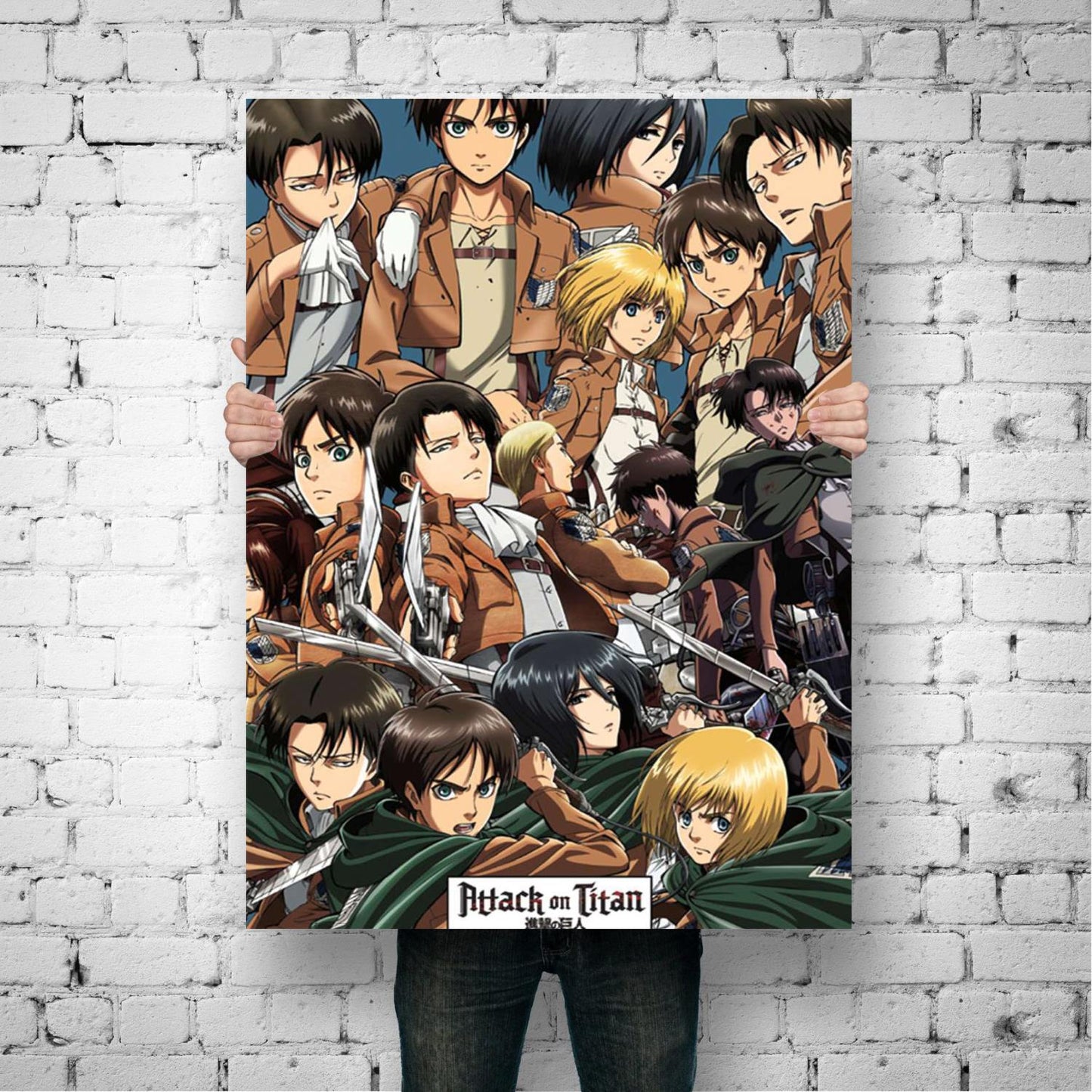 attack on titan wall art