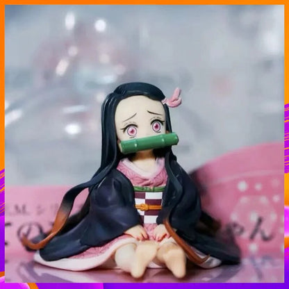 nezuko cute mini figure