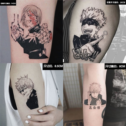 jujutsu kaisen temporary tattoo