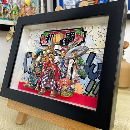 one piece 3D wall art