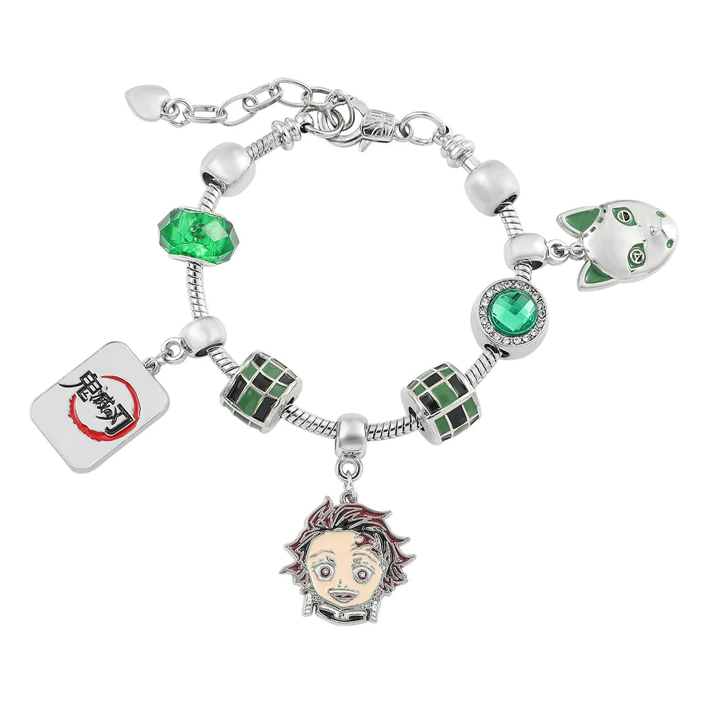demon slayer silver Bracelet