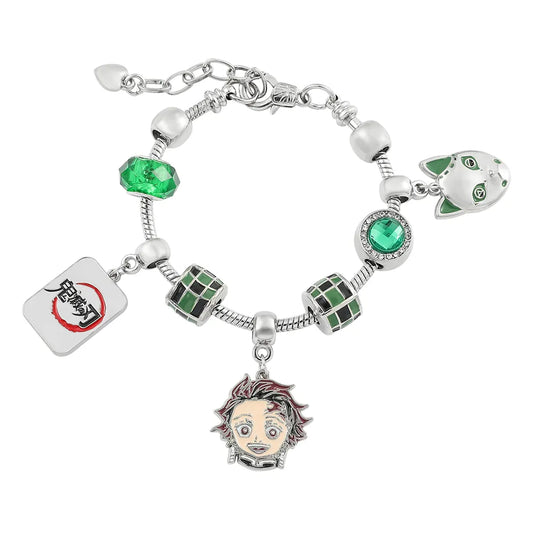 demon slayer silver Bracelet