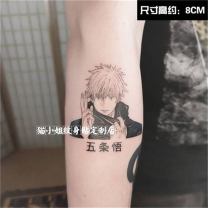 jujutsu kaisen temporary tattoo