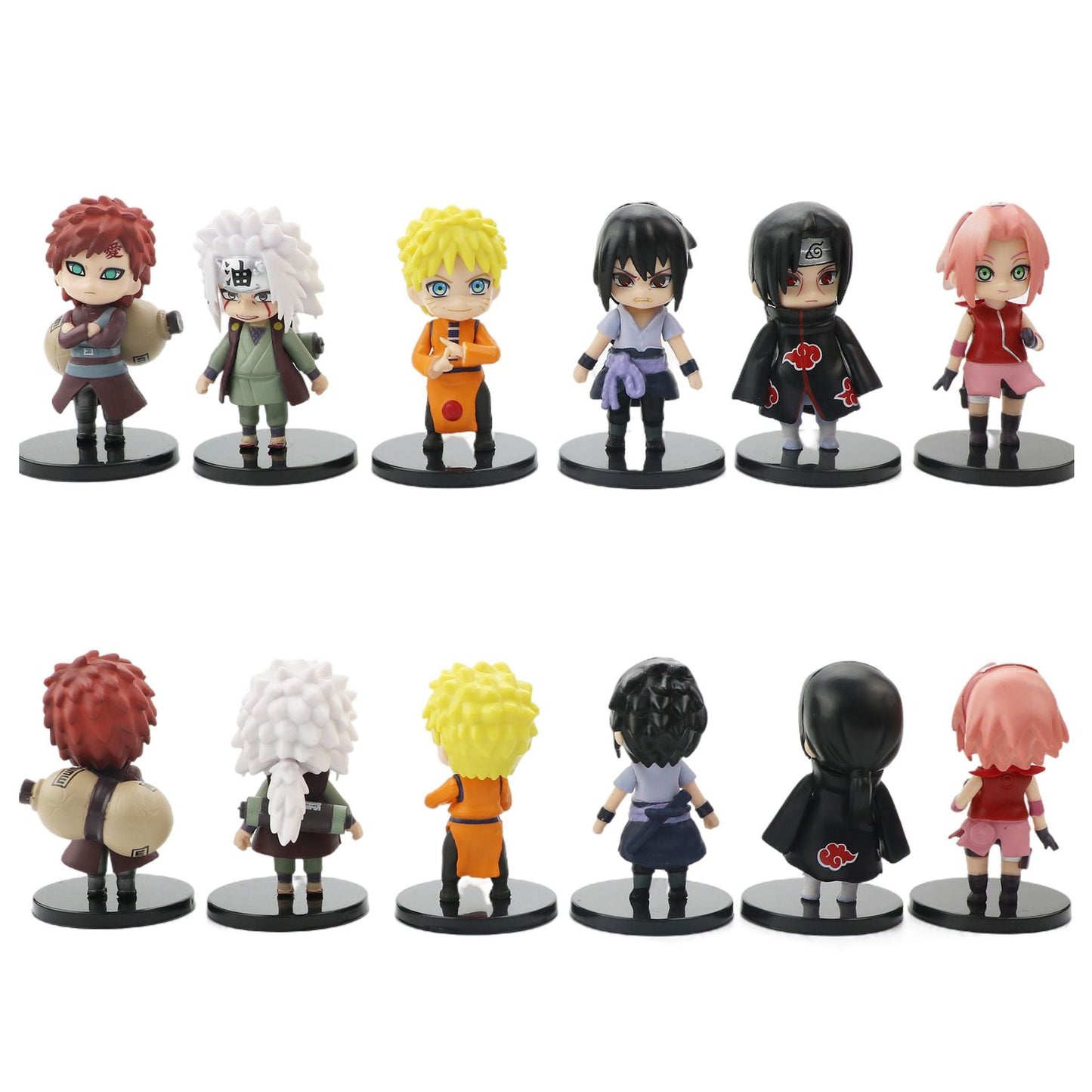 12-Piece naruto mini figure Set