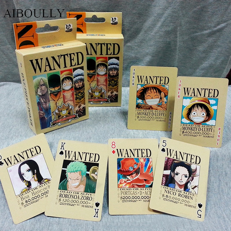 one piece wanted Cards