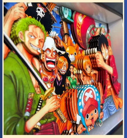 one piece 3D wall art