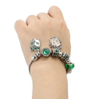 demon slayer silver Bracelet