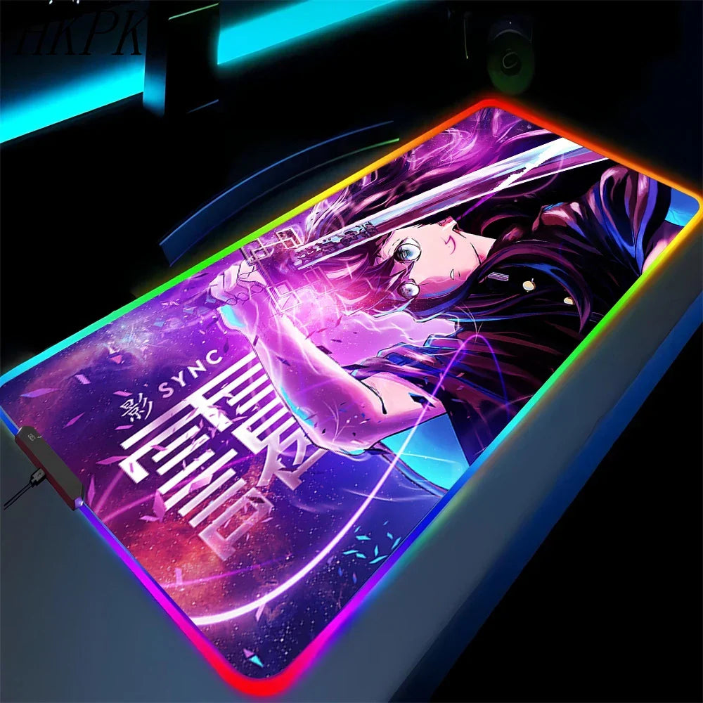 demon slayer glowing mat