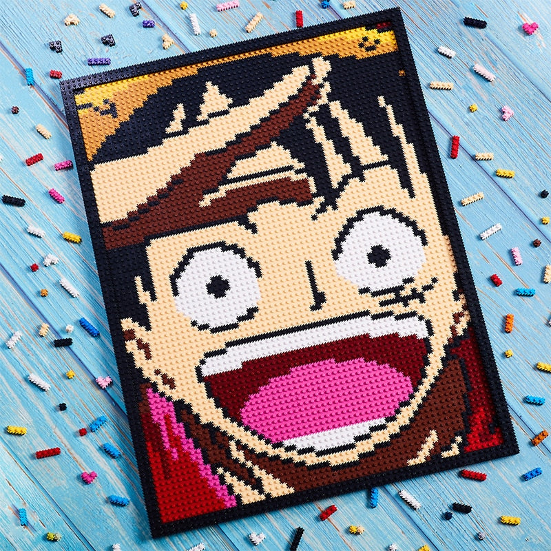 one piece characters building blocks