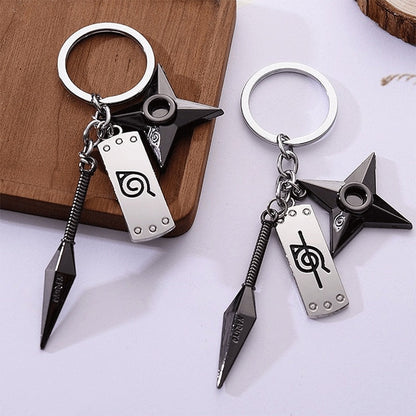 Naruto kunai Keychain Set