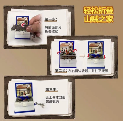3D one piece Ship Keychain