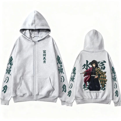 Giyu Tomioka Zip Up Hoodie