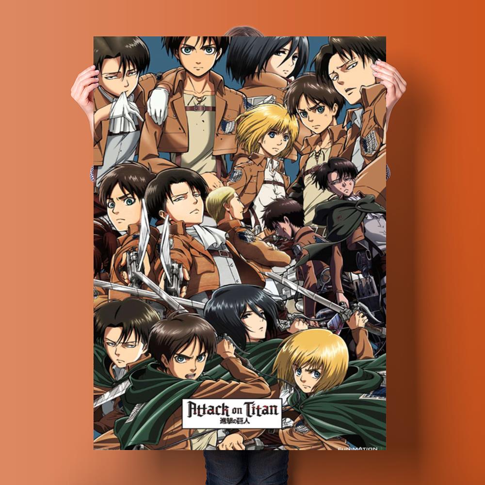 attack on titan wall art