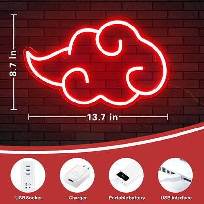 Akatsuki Cloud Neon Wall Art