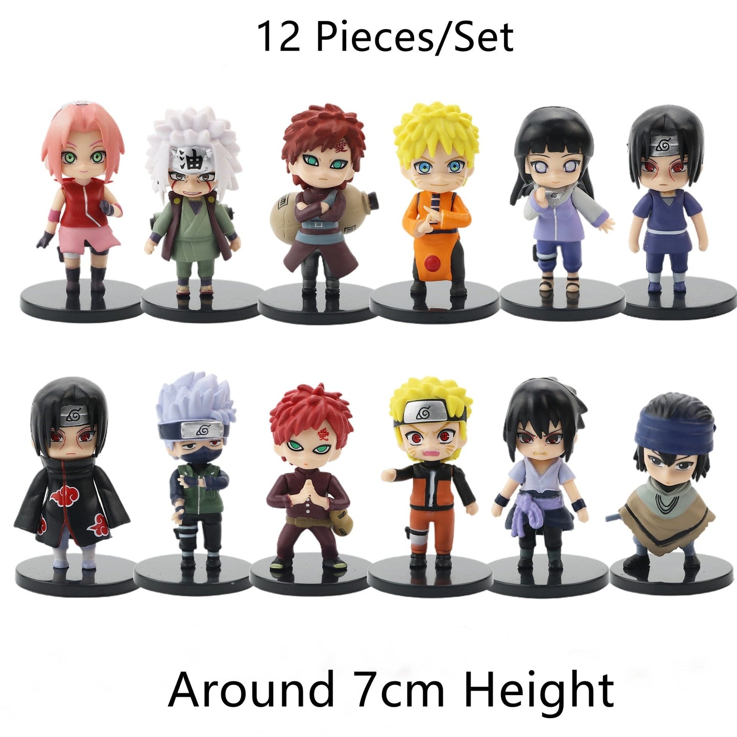12-Piece naruto mini figure Set