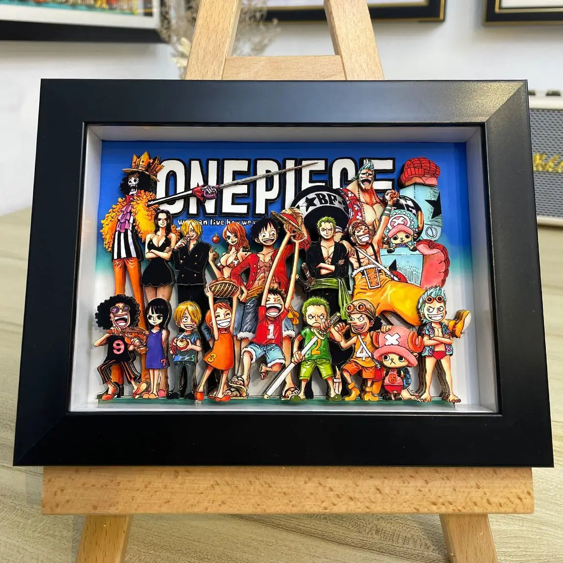 one piece 3D wall art