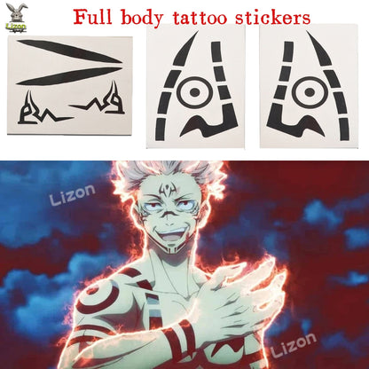 Sukuna Temporary Tattoos